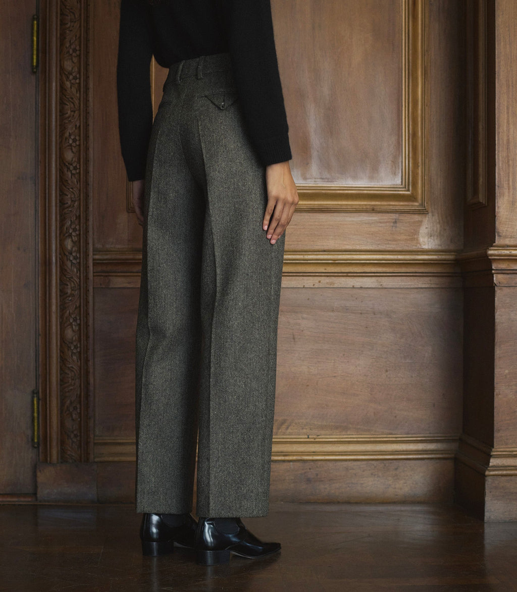 CHESTER PANT -- ENGLISH HERRINGBONE