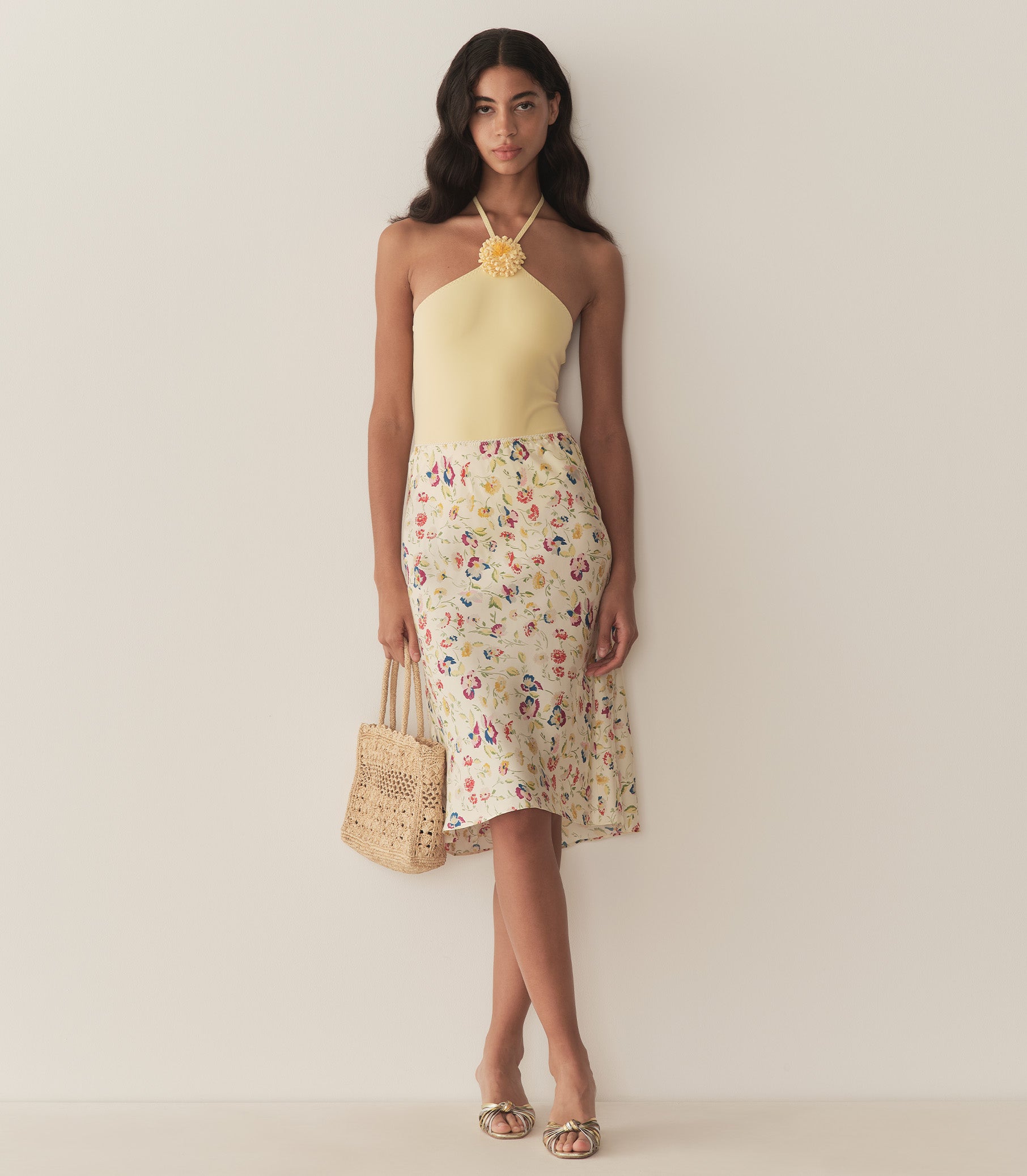 ELOWETTE SKIRT -- WINDSWEPT BLOOMS