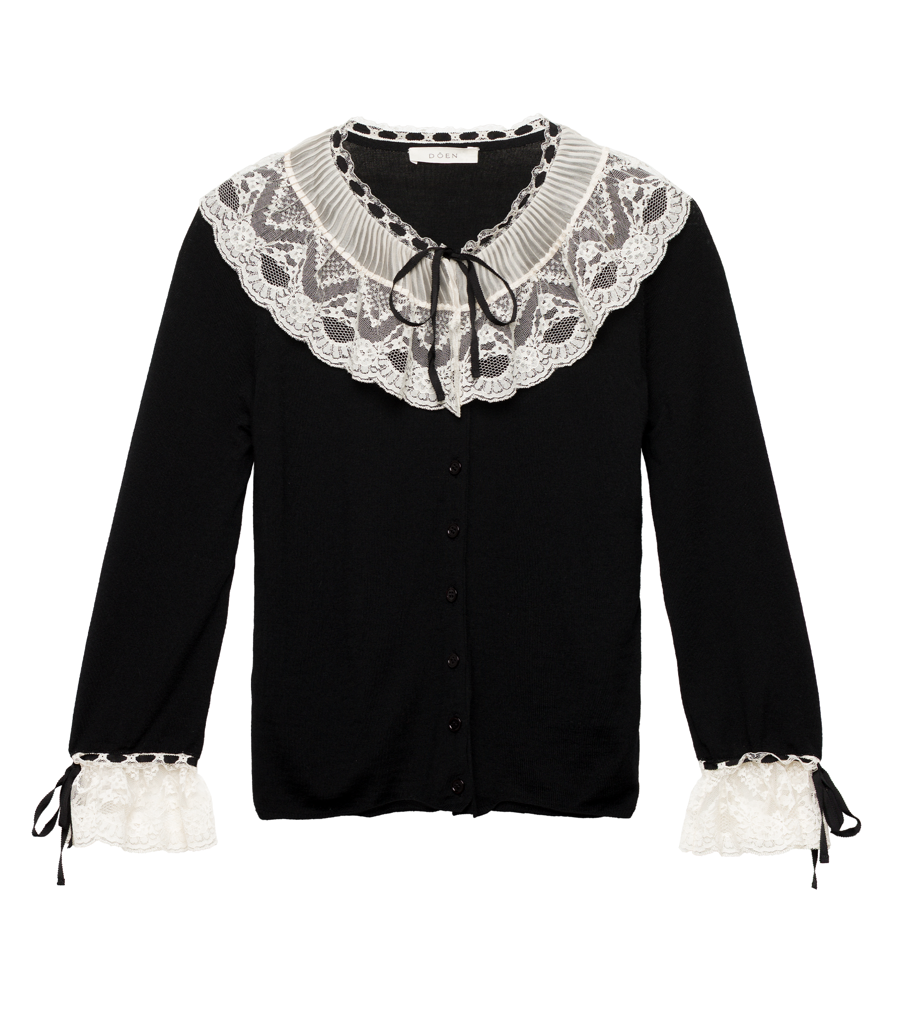 EMILIENNE CARDIGAN -- BLACK