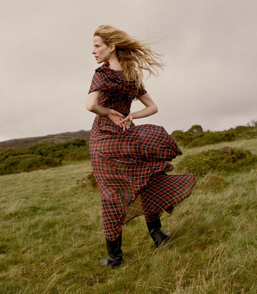 GILLIANNE DRESS -- ADALINE PLAID