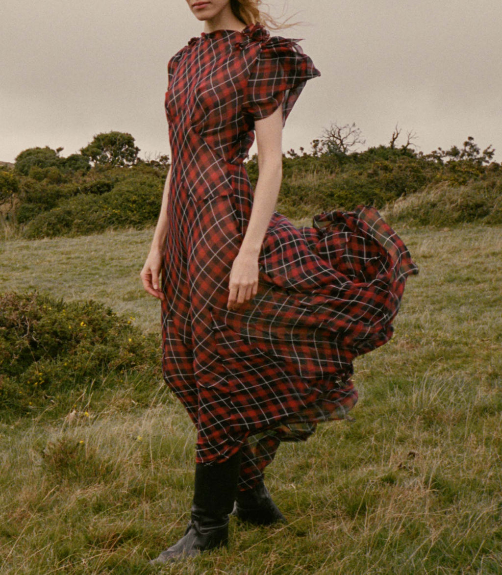 GILLIANNE DRESS -- ADALINE PLAID