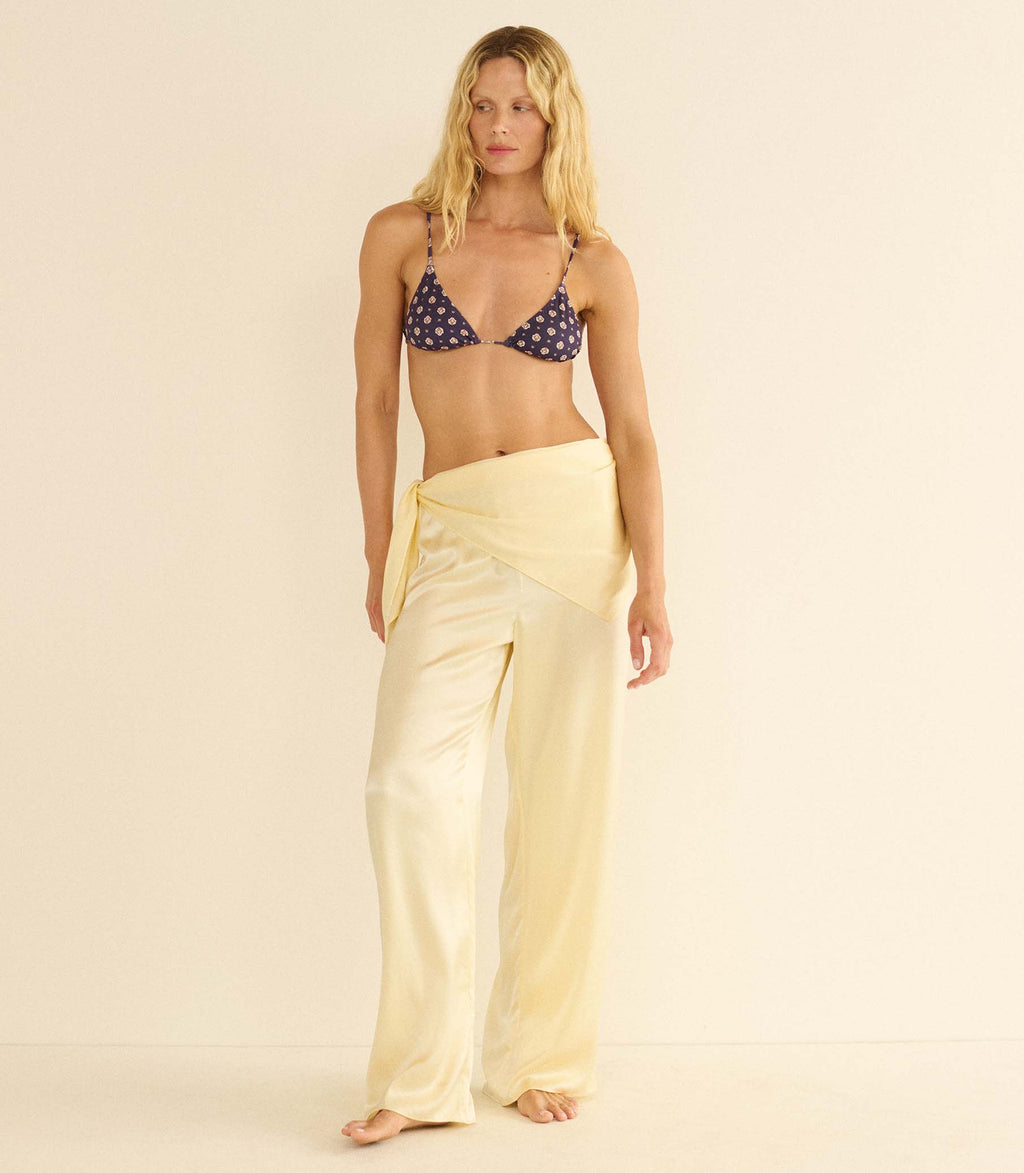LAVON SCARF PANT -- VANILLA