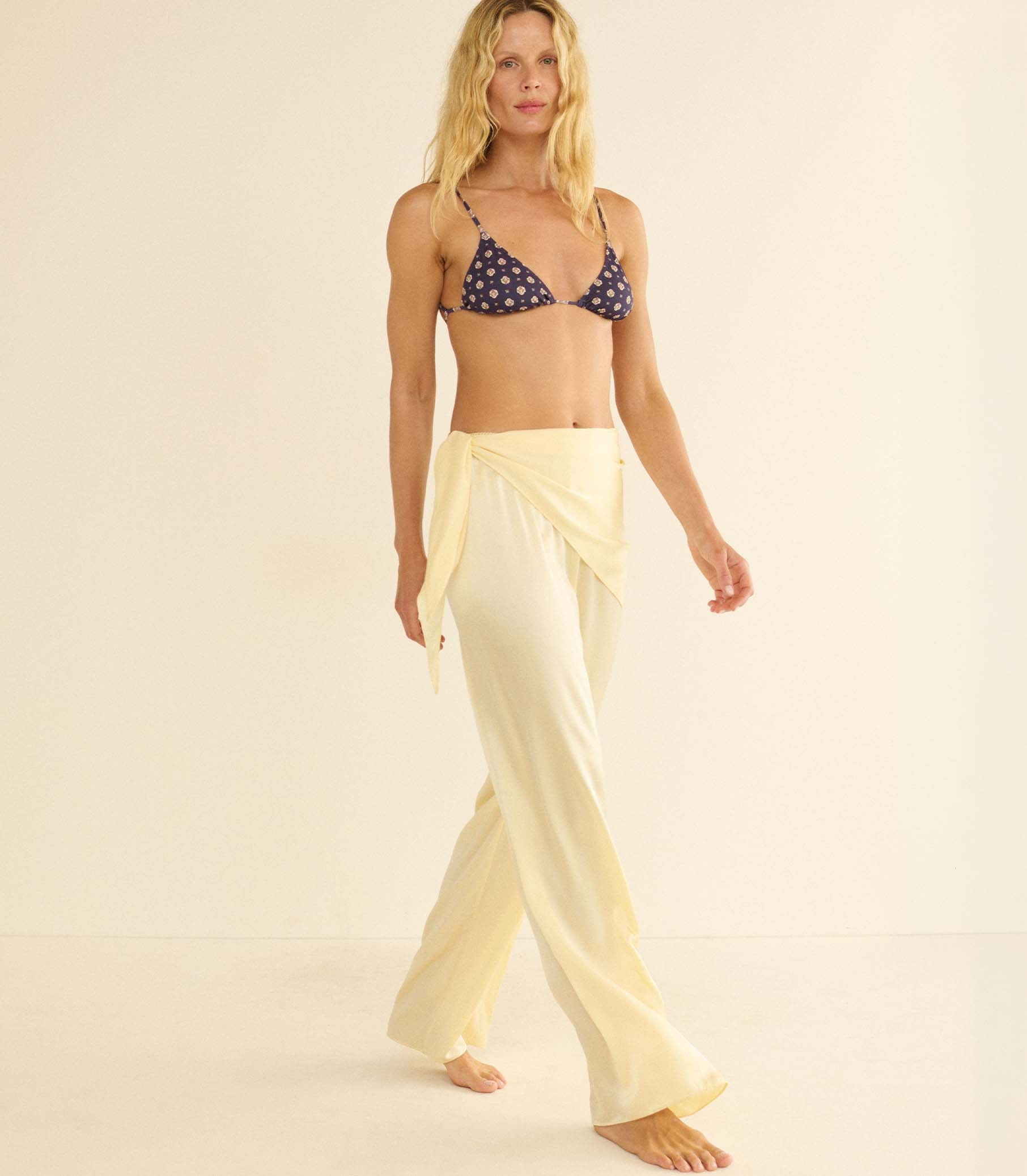 LAVON SCARF PANT -- VANILLA