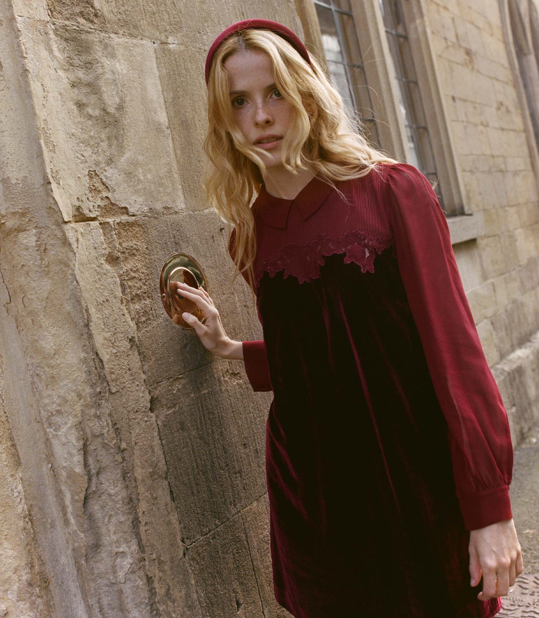 MADELYNNE DRESS -- VINO ROSSO