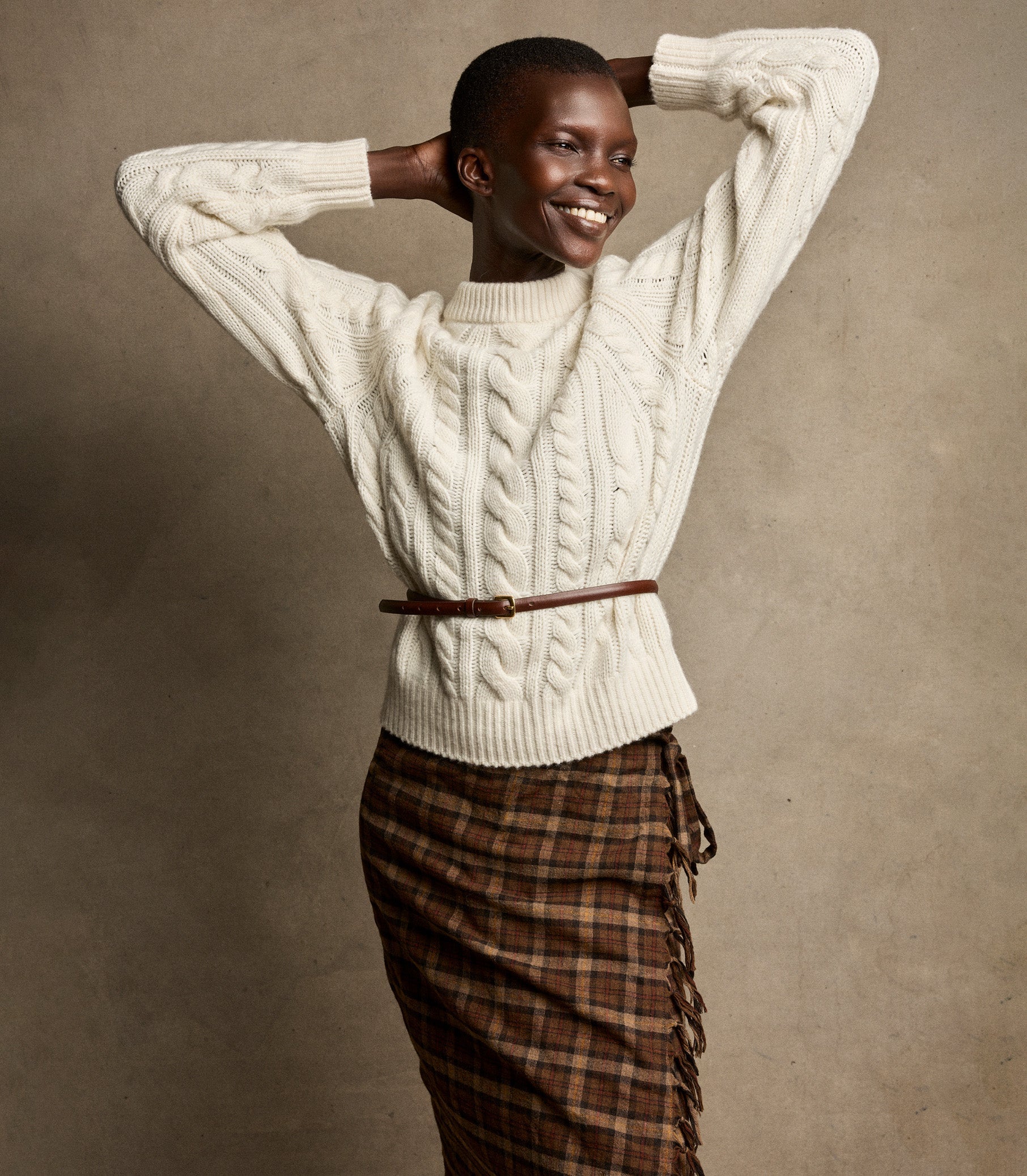 MARLOWE CASHMERE SWEATER -- IVORY