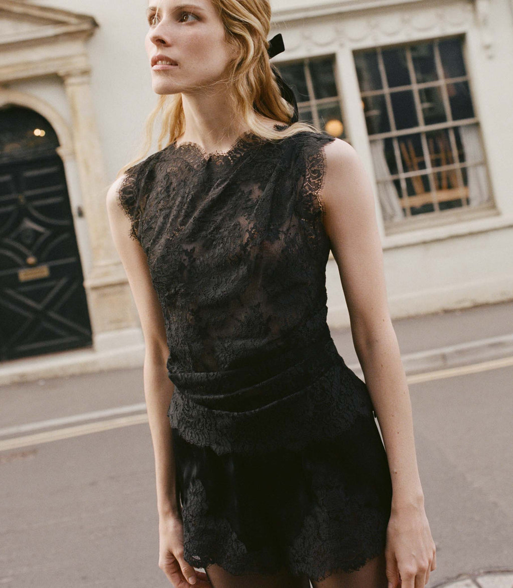 NAILAH TOP -- BLACK