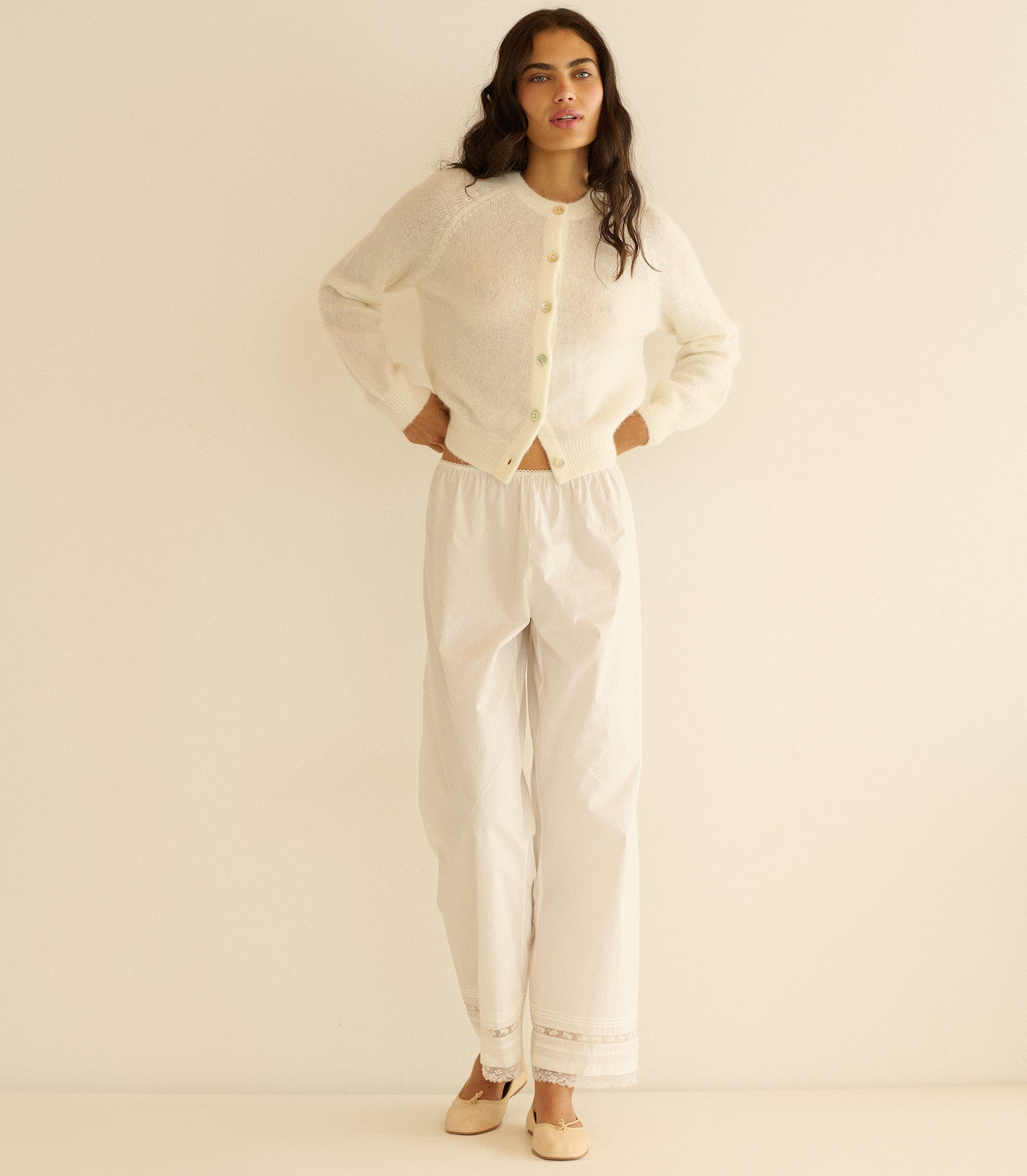 PETRA CARDIGAN -- IVORY