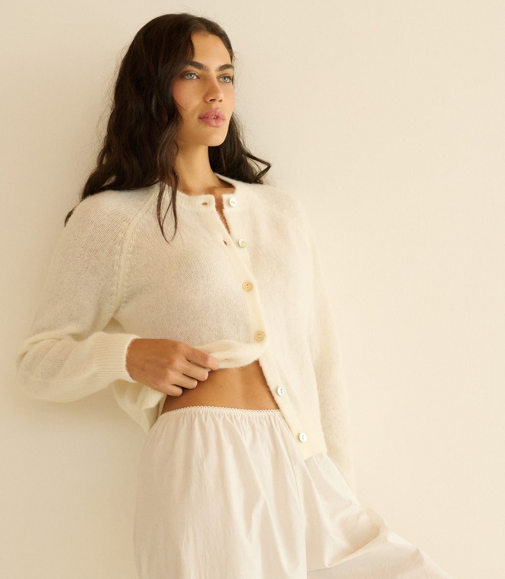 PETRA CARDIGAN -- IVORY