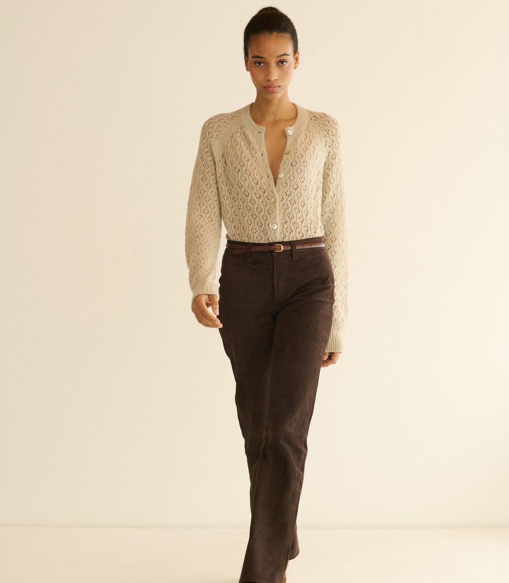 PETRA POINTELLE CARDIGAN -- FEATHERSTONE