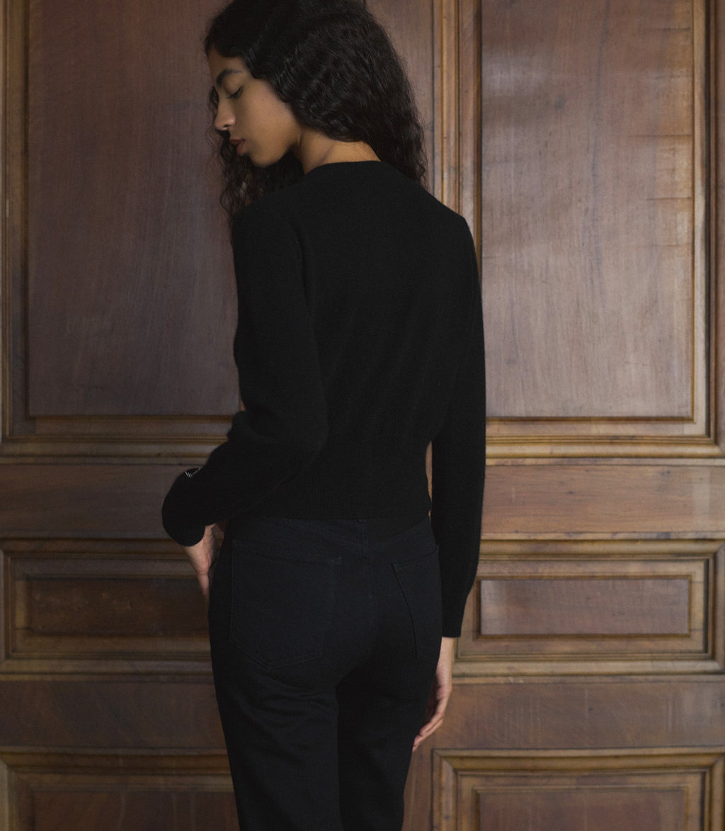 TRESOR CARDIGAN -- BLACK